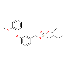 ChemSpider 2D Image | Ethyl 3-(2-methoxyphenoxy)benzyl butylphosphonate | C20H27O5P