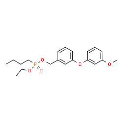 ChemSpider 2D Image | Ethyl 3-(3-methoxyphenoxy)benzyl butylphosphonate | C20H27O5P