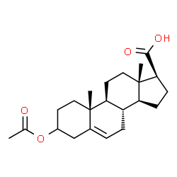 ChemSpider 2D Image | (17beta)-3-Acetoxyandrost-5-ene-17-carboxylic acid | C22H32O4
