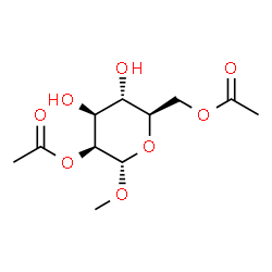 ChemSpider 2D Image | Methyl 2,6-di-O-acetyl-alpha-D-mannopyranoside | C11H18O8
