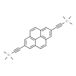 ChemSpider 2D Image | (2,7-Pyrenediyldi-2,1-ethynediyl)bis(trimethylsilane) | C26H26Si2