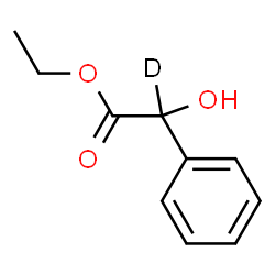 ChemSpider 2D Image | Ethyl hydroxy(phenyl)(~2~H)acetate | C10H11DO3