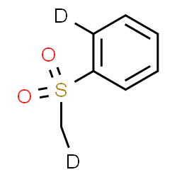 ChemSpider 2D Image | [(~2~H_1_)Methylsulfonyl](2-~2~H)benzene | C7H6D2O2S