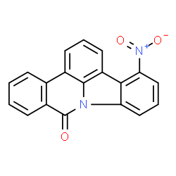 ChemSpider 2D Image | 4-Nitro-9H-indolo[3,2,1-de]phenanthridin-9-one | C19H10N2O3