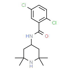 ChemSpider 2D Image | 2,5-Dichloro-N-(2,2,6,6-tetramethyl-4-piperidinyl)benzamide | C16H22Cl2N2O