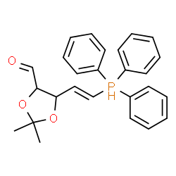 ChemSpider 2D Image | (4E)-4,5-Dideoxy-2,3-O-isopropylidene-5-(triphenylphosphoranyl)pent-4-enose | C26H27O3P