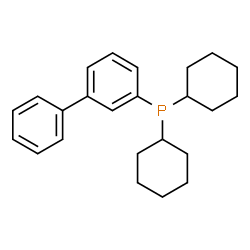 ChemSpider 2D Image | 3-Biphenylyl(dicyclohexyl)phosphine | C24H31P