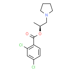 ChemSpider 2D Image | (2S)-1-(1-Pyrrolidinyl)-2-propanyl 2,4-dichlorobenzoate | C14H17Cl2NO2