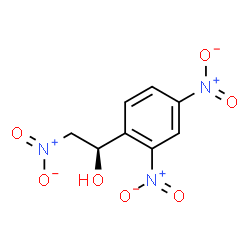 ChemSpider 2D Image | (1R)-1-(2,4-Dinitrophenyl)-2-nitroethanol | C8H7N3O7