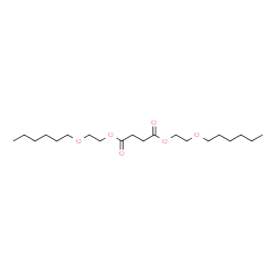 ChemSpider 2D Image | Bis[2-(hexyloxy)ethyl] succinate | C20H38O6