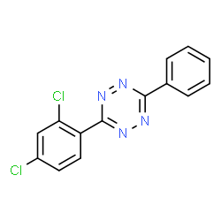 ChemSpider 2D Image | 3-(2,4-Dichlorophenyl)-6-phenyl-1,2,4,5-tetrazine | C14H8Cl2N4