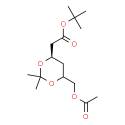 ChemSpider 2D Image | 2-Methyl-2-propanyl (5xi)-6-O-acetyl-2,4-dideoxy-3,5-O-isopropylidene-D-glycero-hexonate | C15H26O6