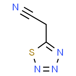 ChemSpider 2D Image | 1,2,3,4-Thiatriazol-5-ylacetonitrile | C3H2N4S