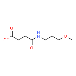 ChemSpider 2D Image | 4-[(3-Methoxypropyl)amino]-4-oxobutanoate | C8H14NO4