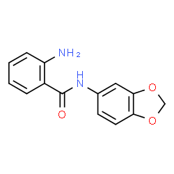 ChemSpider 2D Image | 2-amino-N-1,3-benzodioxol-5-ylbenzamide | C14H12N2O3