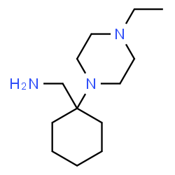 ChemSpider 2D Image | 1-[1-(4-Ethyl-1-piperazinyl)cyclohexyl]methanamine | C13H27N3