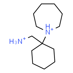 ChemSpider 2D Image | 1-[1-(Ammoniomethyl)cyclohexyl]azepanium | C13H28N2