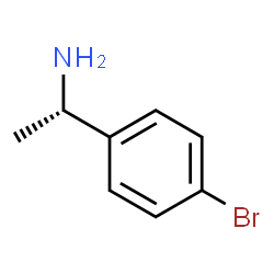 ChemSpider 2D Image | (1S)-1-(4-Bromophenyl)ethanamine | C8H10BrN