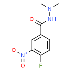 ChemSpider 2D Image | 4-Fluoro-N',N'-dimethyl-3-nitrobenzohydrazide | C9H10FN3O3