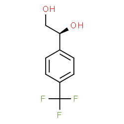 ChemSpider 2D Image | (1S)-1-[4-(Trifluoromethyl)phenyl]-1,2-ethanediol | C9H9F3O2