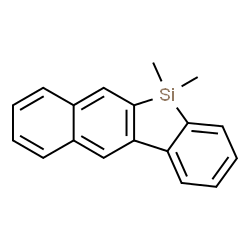 ChemSpider 2D Image | 5,5-Dimethyl-5H-benzo[b]naphtho[2,3-d]silole | C18H16Si