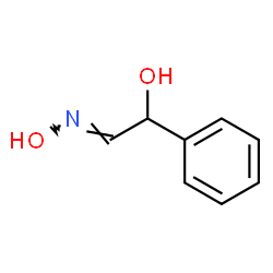 ChemSpider 2D Image | (2E)-2-(Hydroxyimino)-1-phenylethanol | C8H9NO2