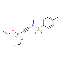 ChemSpider 2D Image | Diethyl ({methyl[(4-methylphenyl)sulfonyl]amino}ethynyl)phosphonate | C14H20NO5PS