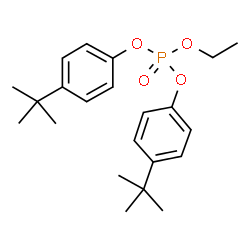 ChemSpider 2D Image | Ethyl bis[4-(2-methyl-2-propanyl)phenyl] phosphate | C22H31O4P