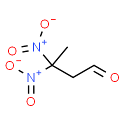 ChemSpider 2D Image | 3,3-Dinitrobutanal | C4H6N2O5