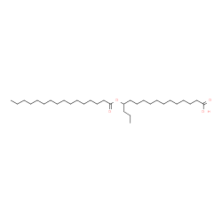 ChemSpider 2D Image | 13-(Palmitoyloxy)hexadecanoic acid | C32H62O4