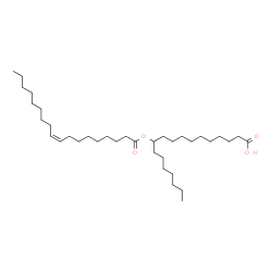 ChemSpider 2D Image | 11-[(9Z)-9-Octadecenoyloxy]octadecanoic acid | C36H68O4
