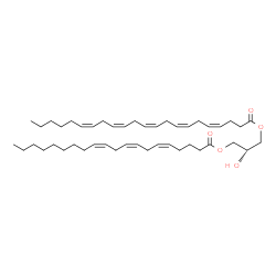 ChemSpider 2D Image | (2R)-2-Hydroxy-3-[(5Z,8Z,11Z)-5,8,11-icosatrienoyloxy]propyl (4Z,7Z,10Z,13Z,16Z)-4,7,10,13,16-docosapentaenoate | C45H72O5
