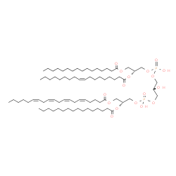 ChemSpider 2D Image | (2R,14R,24Z)-5,8,11-Trihydroxy-5,11-dioxido-16-oxo-2-(palmitoyloxy)-14-[(palmitoyloxy)methyl]-4,6,10,12,15-pentaoxa-5lambda~5~,11lambda~5~-diphosphatritriacont-24-en-1-yl (5Z,8Z,11Z,14Z)-5,8,11,14-ico
satetraenoate | C79H144O17P2
