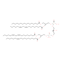 ChemSpider 2D Image | (19R,31R,42Z,45Z)-22,25,28-Trihydroxy-31-[(11Z)-11-octadecenoyloxy]-22,28-dioxido-16,34-dioxo-17,21,23,27,29,33-hexaoxa-22lambda~5~,28lambda~5~-diphosphahenpentaconta-42,45-dien-19-yl (9Z,12Z)-9,12-oc
tadecadienoate | C79H144O17P2