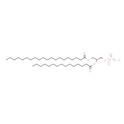 ChemSpider 2D Image | (2R)-2-(Pentadecanoyloxy)-3-(phosphonooxy)propyl icosanoate | C38H75O8P