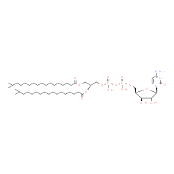 ChemSpider 2D Image | 4-Amino-1-{(2xi)-5-O-[{[{(2R)-2,3-bis[(16-methylheptadecanoyl)oxy]propoxy}(hydroxy)phosphoryl]oxy}(hydroxy)phosphoryl]-beta-D-threo-pentofuranosyl}-2(1H)-pyrimidinone | C48H89N3O15P2