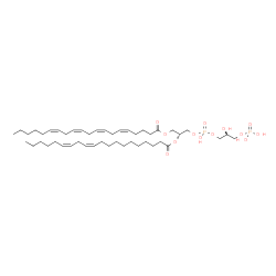 ChemSpider 2D Image | (2R,8S)-5,8,11,11-Tetrahydroxy-2-[(11Z,14Z)-11,14-icosadienoyloxy]-5,11-dioxido-4,6,10-trioxa-5lambda~5~,11lambda~5~-diphosphaundec-1-yl (5Z,8Z,11Z,14Z)-5,8,11,14-icosatetraenoate | C46H80O13P2