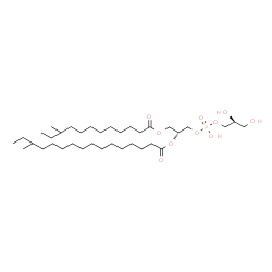 ChemSpider 2D Image | (15R,21S)-18,21,22-Trihydroxy-3-methyl-18-oxido-12-oxo-13,17,19-trioxa-18lambda~5~-phosphadocosan-15-yl 14-methylhexadecanoate | C36H71O10P