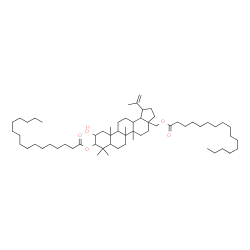 ChemSpider 2D Image | 2-Hydroxylup-20(29)-ene-3,28-diyl dihexadecanoate | C62H110O5