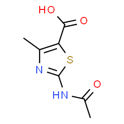 ChemSpider 2D Image | 2-Acetylamino-4-methyl-thiazole-5-carboxylic acid | C7H8N2O3S