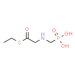 ChemSpider 2D Image | ({[2-(Ethylsulfanyl)-2-oxoethyl]amino}methyl)phosphonic acid | C5H12NO4PS