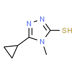 ChemSpider 2D Image | 5-Cyclopropyl-2,4-dihydro-4-methyl-3H-1,2,4-triazole-3-thione | C6H9N3S