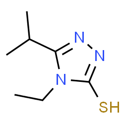 ChemSpider 2D Image | 4-Ethyl-5-isopropyl-2,4-dihydro-3H-1,2,4-triazole-3-thione | C7H13N3S