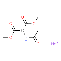 ChemSpider 2D Image | Sodium acetamido[bis(methoxycarbonyl)]methanide | C7H10NNaO5