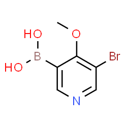 ChemSpider 2D Image | (5-Bromo-4-methoxy-3-pyridinyl)boronic acid | C6H7BBrNO3