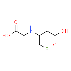 ChemSpider 2D Image | 3-[(Carboxymethyl)amino]-4-fluorobutanoic acid | C6H10FNO4