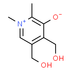 ChemSpider 2D Image | 4,5-Bis(hydroxymethyl)-1,2-dimethyl-3-pyridiniumolate | C9H13NO3