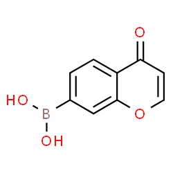 ChemSpider 2D Image | (4-Oxo-4H-chromen-7-yl)boronic acid | C9H7BO4