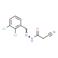 ChemSpider 2D Image | 2-Cyano-N'-[(E)-(2,3-dichlorophenyl)methylene]acetohydrazide | C10H7Cl2N3O