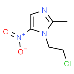 ChemSpider 2D Image | 1-(2-Chloroethyl)-2-methyl-5-nitroimidazole | C6H8ClN3O2